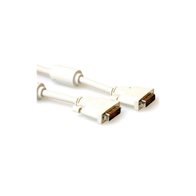 Cable ACT AK3634, DVI-D Plug - DVI-D Plug, 10 m, White