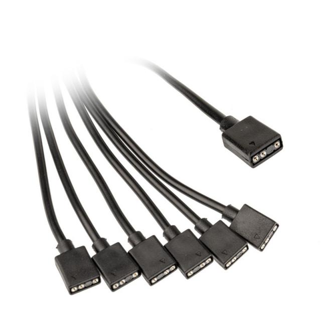 Kolink cable splitter 1-6 3-pin 5V, ARGB Accessories 