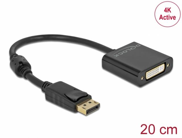 Delock 63482 DisplayPort Adapter for DVI, Ultra HD 