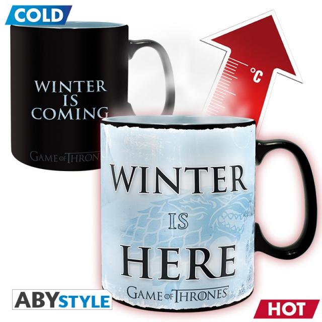 Чаша ABYSTYLE GAME OF THRONES Heat Change Mug Winter is here 