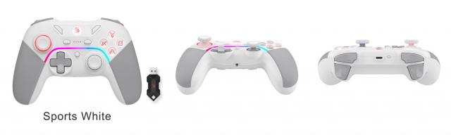 Gamepad A4tech Bloody GPW70, Dual-mode Wireless & Wired, RGB, White 