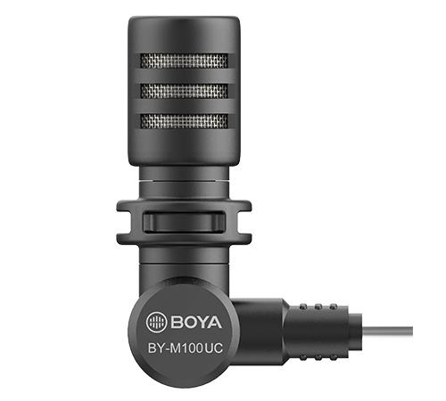 BOYA Miniature Condenser Microphone BY-M100UC 