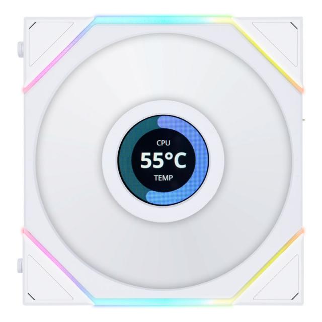 3 Fan Pack Lian Li UNI FAN TL LCD 120mm - White 