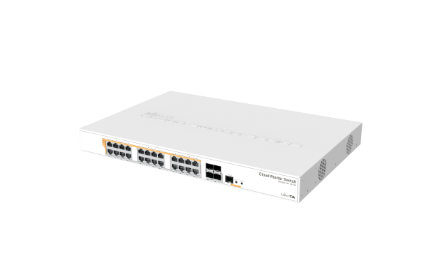 Switch Mikrotik CRS328-24P-4S-RM, 24xGigabit LAN, L2/L3, 4xSFP+ cages 