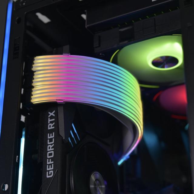 Lian Li Strimer Plus V2 Triple 8-pin ARGB GPU Extension Cable 