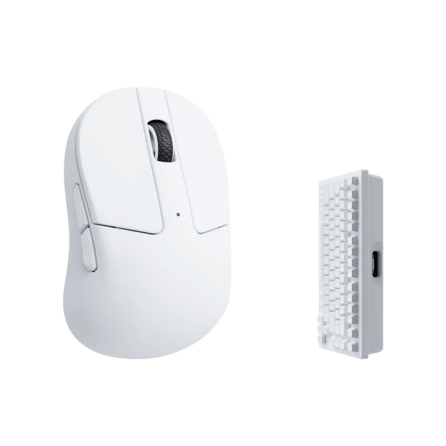 Gaming Mouse Keychron M4 4000Hz, Matte White 