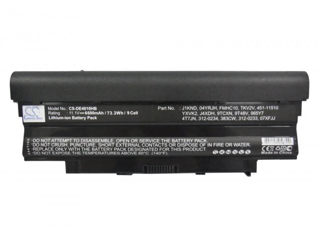 Батерия  за лаптоп Dell Inspiron 15 N5010 15R N5010 N5010 N5110 14R N5110 3550 Vostro 3550 J1KND 11.1V 6600mAh CAMERON SINO 