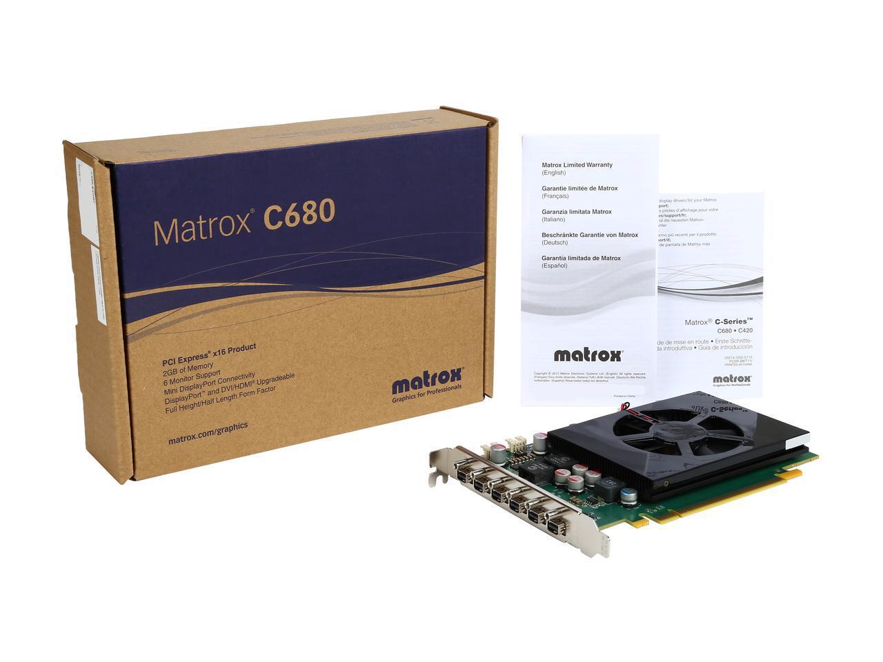 Matrox c680 shop pcie x16