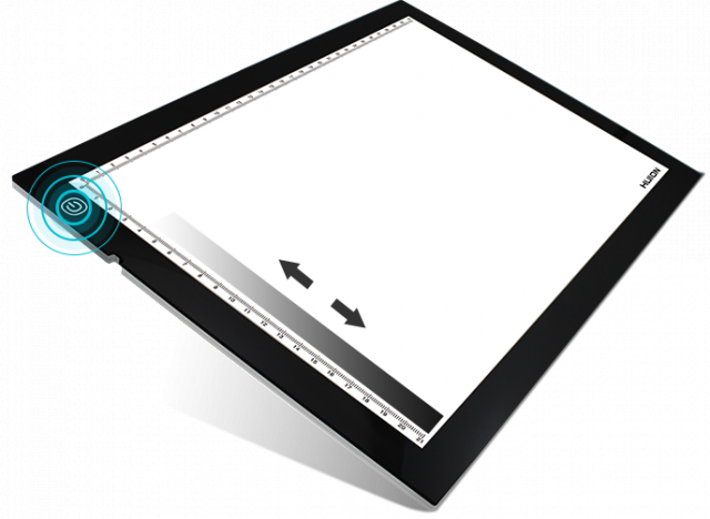 LED светеща подложка за рисуване HUION LED light pad L4S, USB, Черен 