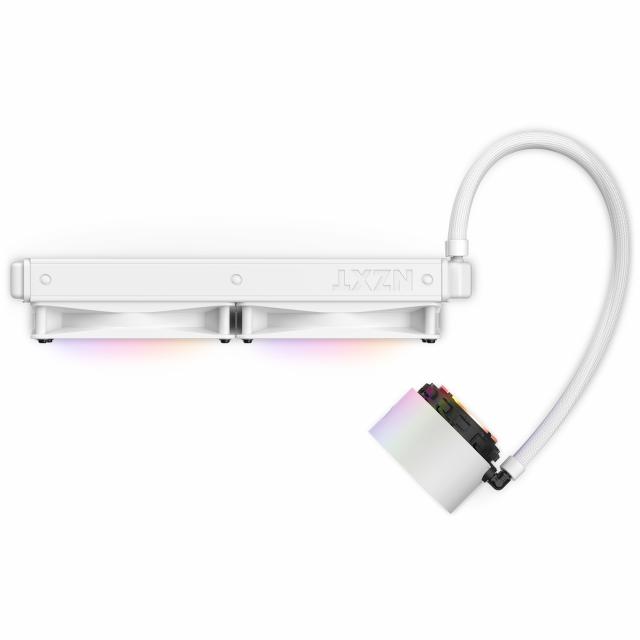 AIO Liquid Cooler NZXT Kraken Elite RGB 280 White, Customizable LCD Display 