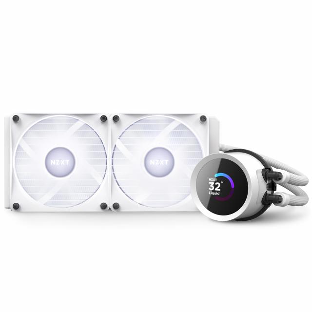 AIO Liquid Cooler NZXT Kraken 240 RGB White, LCD Display 