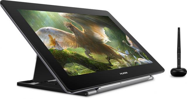 Graphic Display Tablet HUION Kamvas Pro 16 4K GT1561, USB-C, Black/Silver 