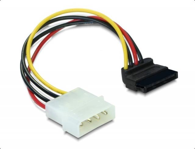 Delock Products 83918 Delock Power Cable SATA 15 pin receptacle > 4 pin  floppy male 15 cm