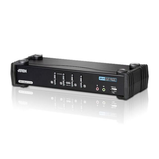 KVMP Switch ATEN CS1784A, 4-port, USB, DVI Dual Link, Audio 