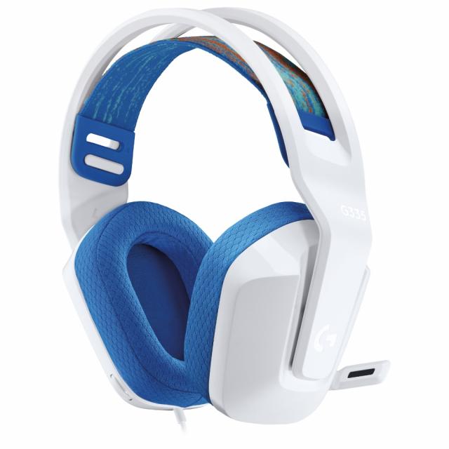 Gaming Earphone Logitech G335, Microphone, White 