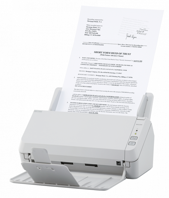 Скенер Ricoh SP-1130N, A4, ADF USB 3.2 LED, 30ppm 