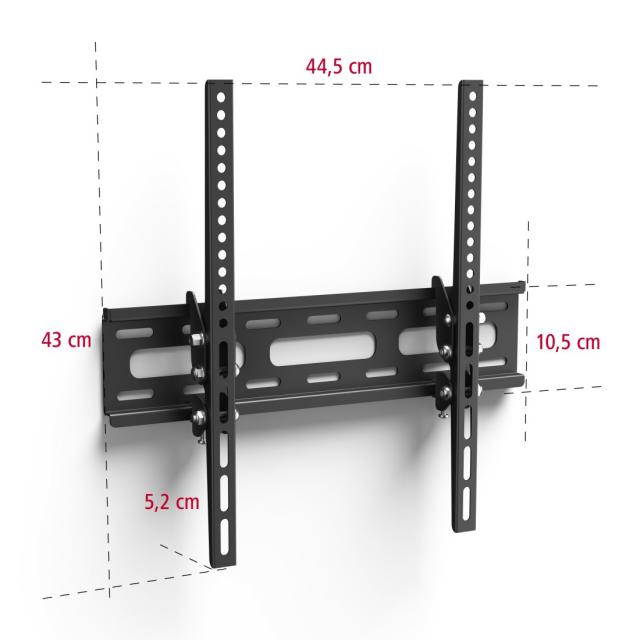 Hama TV Wall Bracket, Tilt, 191 cm (75") up to 40 kg, 220808 