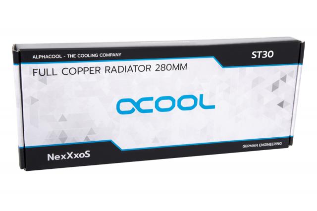 Радиатор Alphacool NexXxoS ST30 Full Copper 280mm Radiator V.2, White Special Edition 