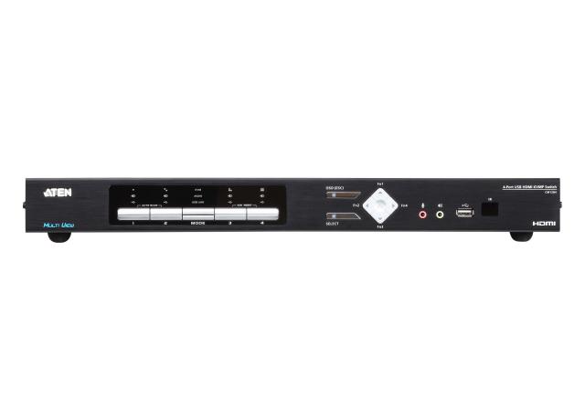 ATEN CM1284, 4-Port USB 4K HDMI Multi-View KVMP Switch 