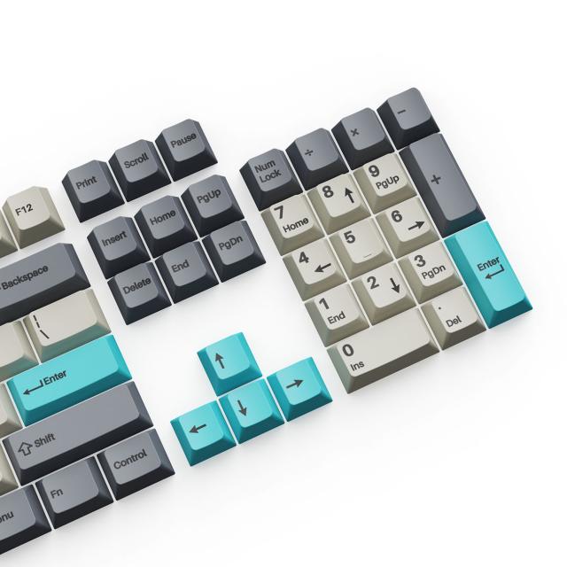 Keychron Cherry Profile Double - Shot PBT Full Set 219 Keycaps - Dolch Blue 