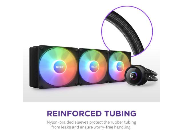 AIO Liquid Cooler NZXT Kraken Elite 360 RGB Black, LCD Display 