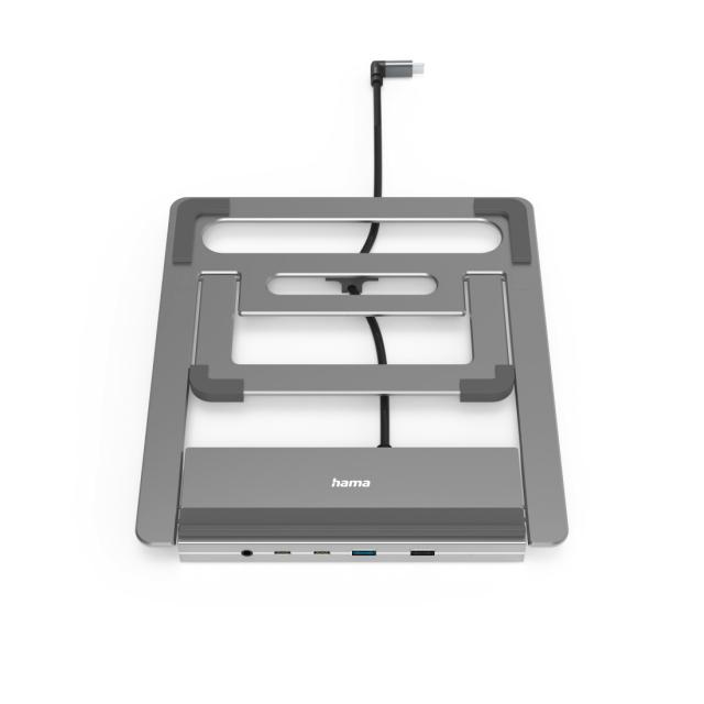 Докинг станция Hama "Connect2Office Stand" USB-C, Стойка за лаптоп, 12 порта 