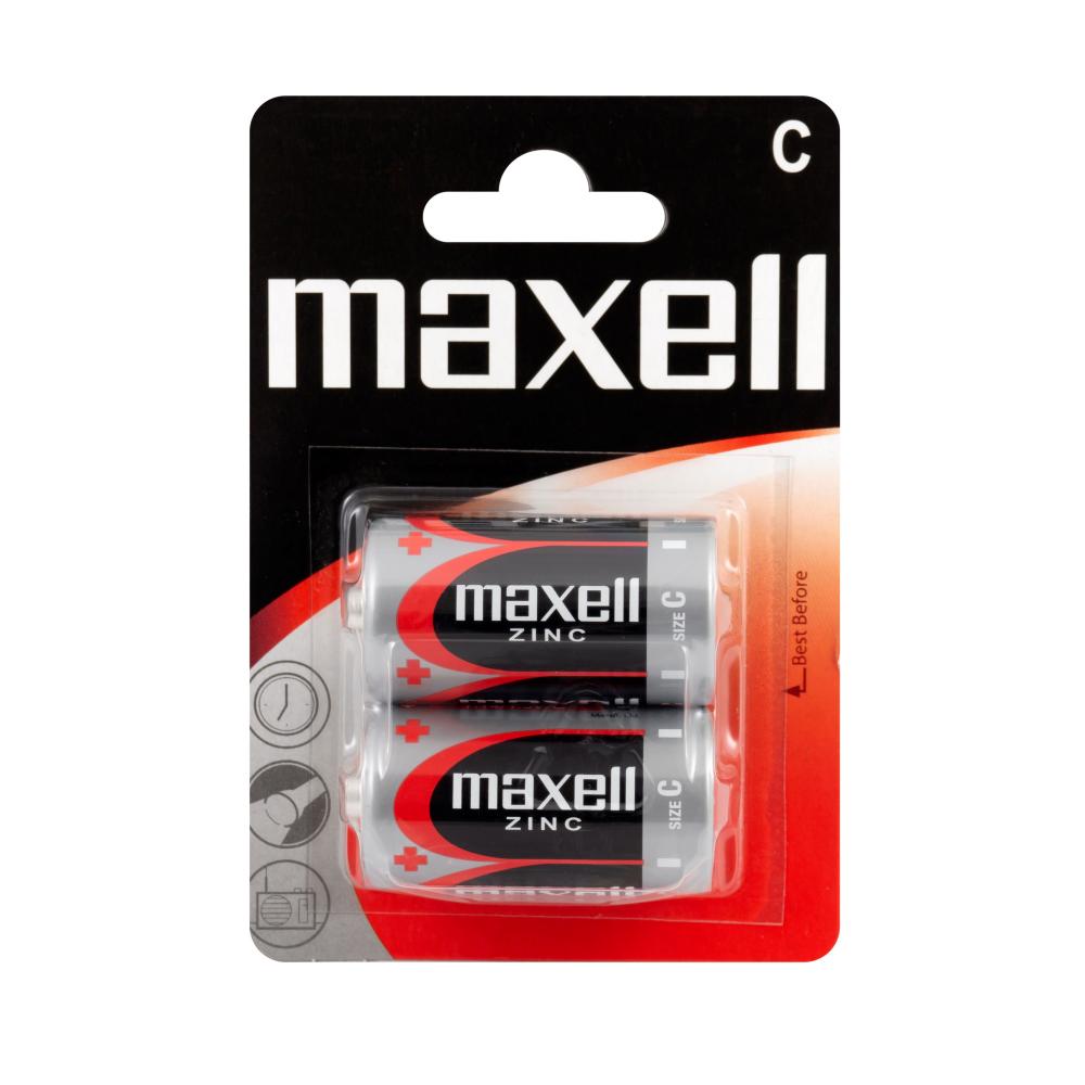 Pin Maxell R14 Цинк Манганова батерия MAXELL R14 /2 бр. в блистер/ 1,5V на топ цена ...