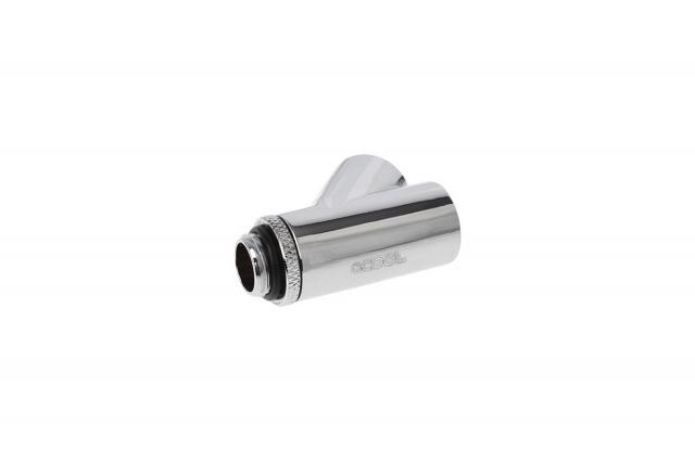 Alphacool Eiszapfen Y-connector 45° rotatable G1/4 outer thread to 2x G1/4 inner thread - chrome 