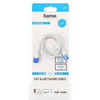Hama "Flexi-Slim" Network Cable, CAT 6a, 10 Gbit/s, U/UTP, 1.50 m 