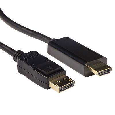 Cable ACT AK3992, DisplayPort male - HDMI-A male, 5 m, Black 