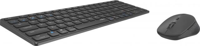 Комплект клавиатура и мишка RAPOO 9700M, Multi mode, Bluetooth, 2.4Ghz, Безжичен, Тъмносив 
