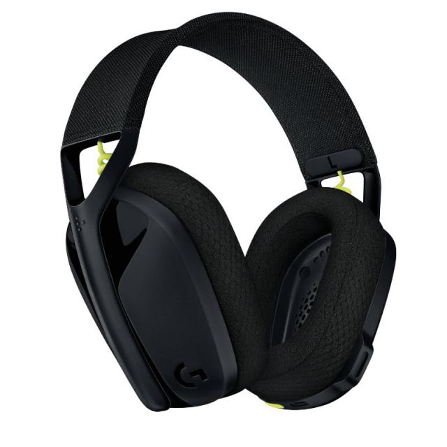 Геймърски безжични слушалки Logitech G435 Lightspeed Wireless, Микрофон, Черни 