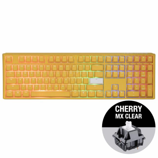 Mechanical Keyboard Ducky One 3 Yellow Full-Size, Cherry MX Clear 