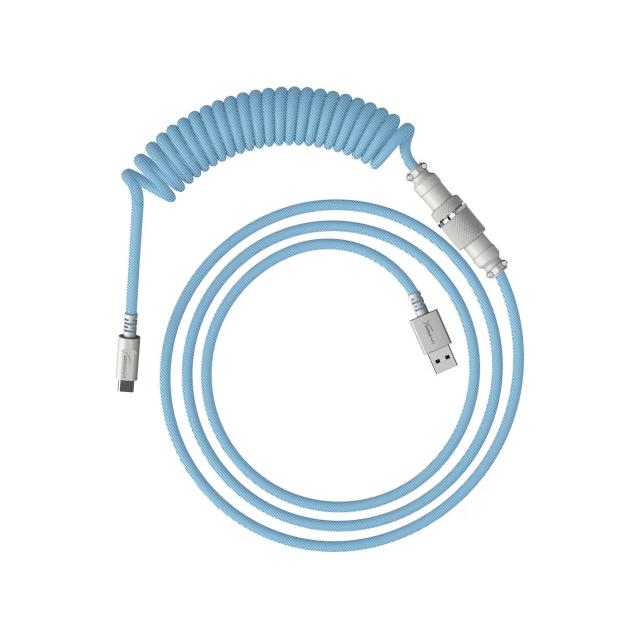 HyperX USB-C Coiled Cable Light Blue-White