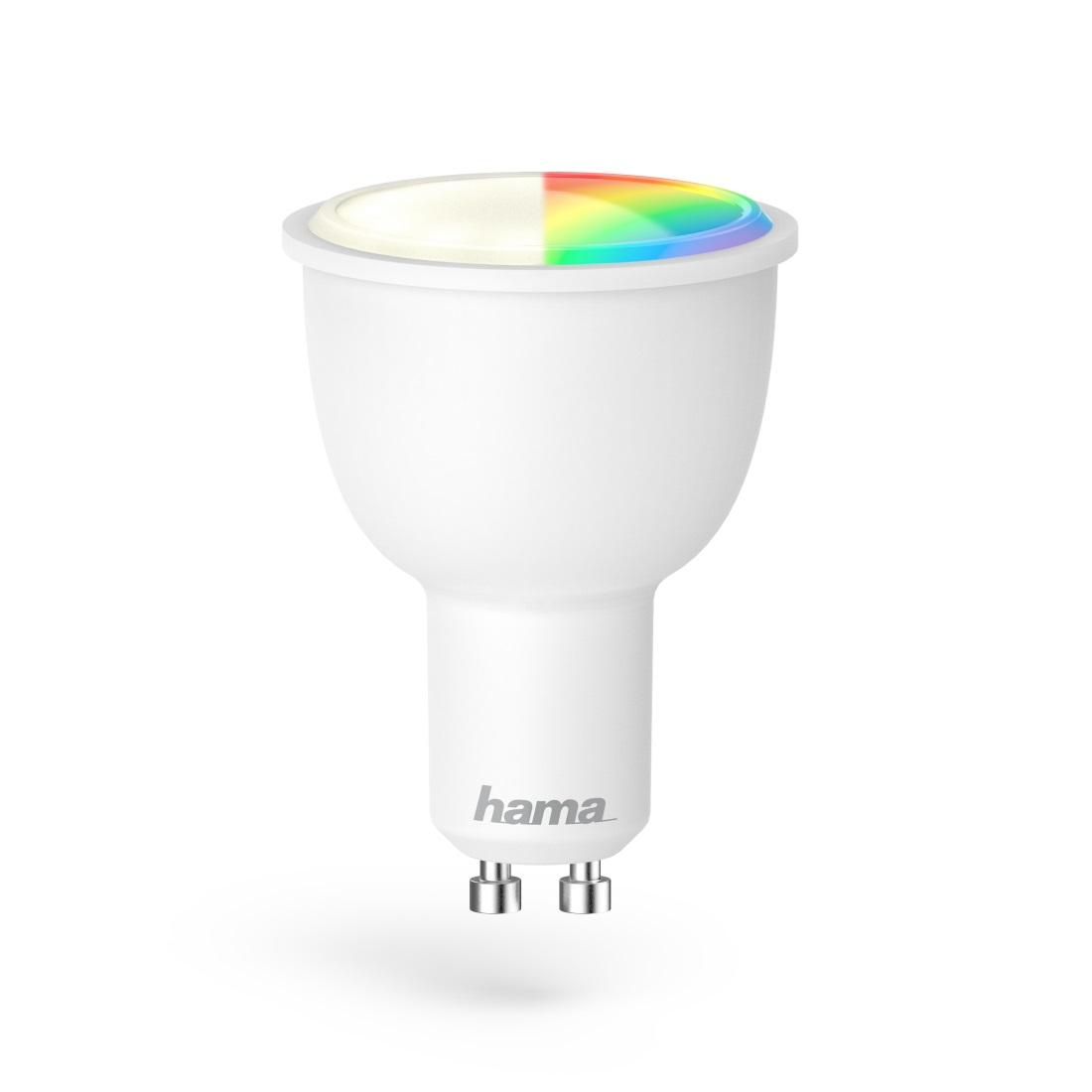 Димираща RGB крушка HAMA WiFi-LED, 4.5W, GU10, 300 lm