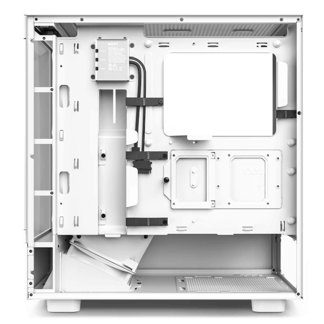 Case NZXT H5 Flow Matte White, Tempered Glass, Mid-Tower 