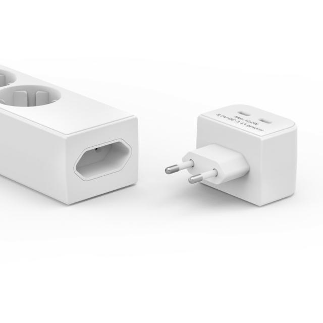 Hama Power Strip, 5-Way, w. 17 W 2-Way, 223191 