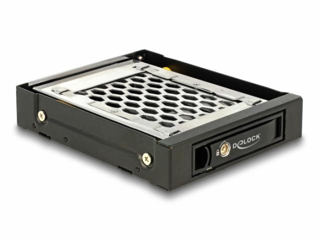Delock 3.5″ Mobile Rack for 1 x 2.5″ SATA / SAS HDD / SSD with vibration protection 
