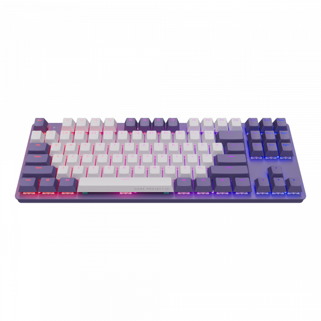 Mechanical Keyboard Dark Project KD87A Violet - G3MS Sapphire Switches, RGB, PBT Keycaps 