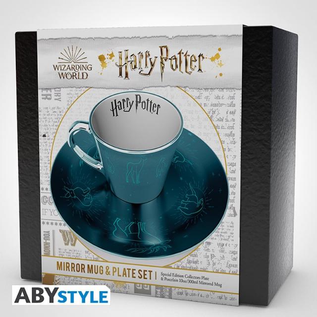 Комплект ABYSTYLE HARRY POTTER Mirror mug & plate set Patronus, Чаша, Подложка 