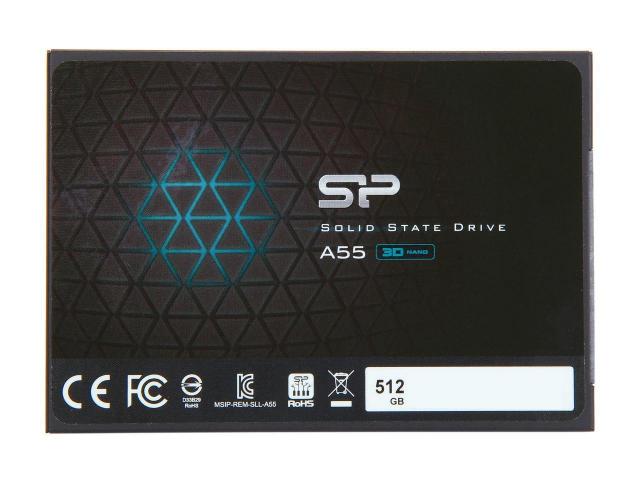 SSD SILICON POWER A55, 2.5", 512 GB, SATA3 3D NAND flash 