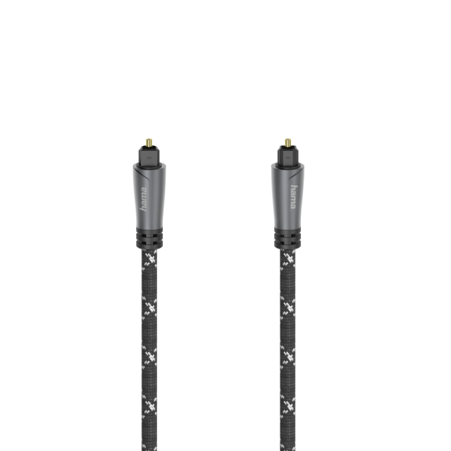 Audio Optical Fibre Cable HAMA ODT plug (Toslink), metal, 3 m