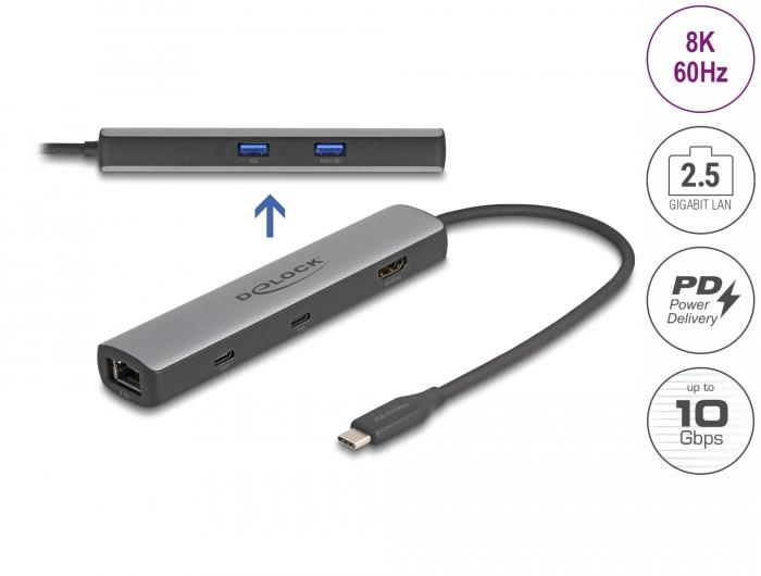 Докинг станция Delock USB 40 Gbps USB Type-C