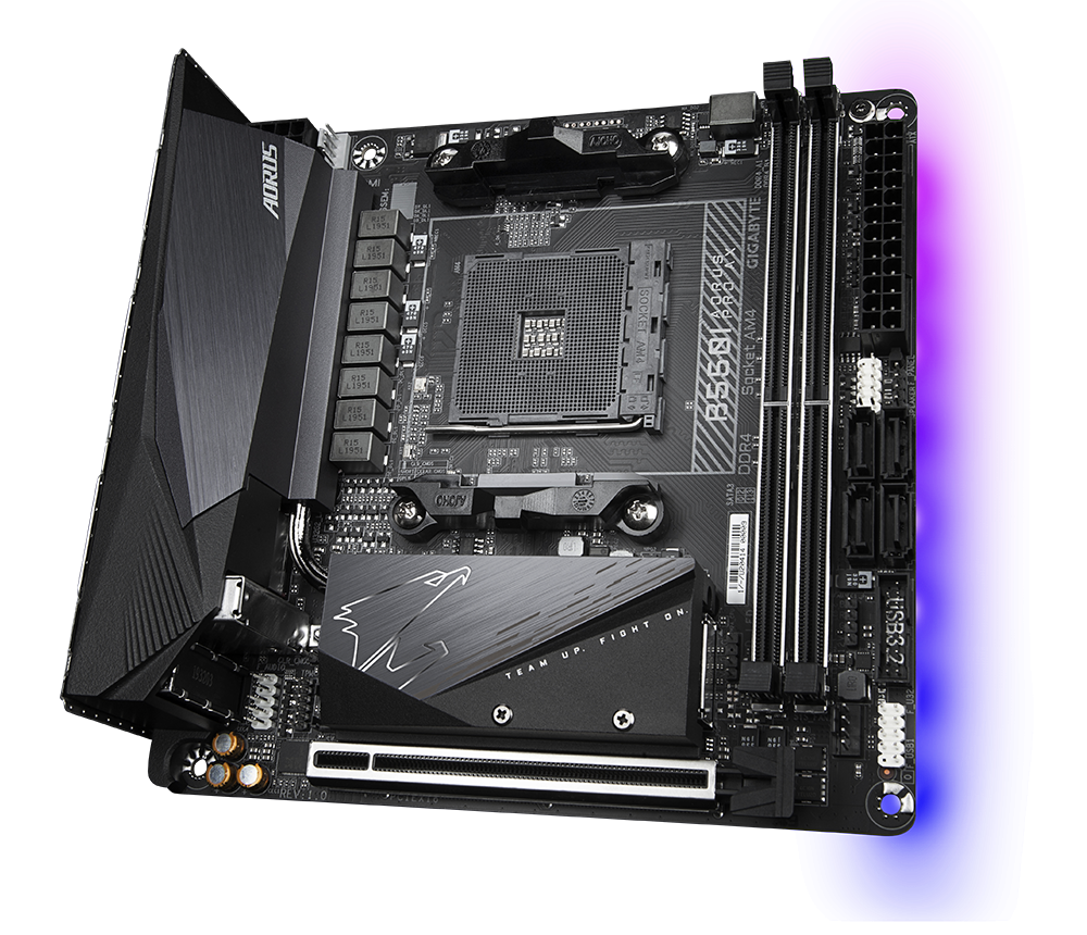 Дънна платка GIGABYTE B550I AORUS PRO AX, Socket AM4