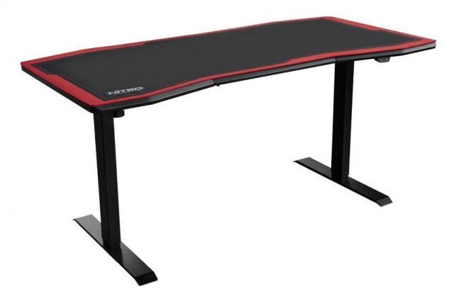 Геймърско бюро Nitro Concepts D16E, Carbon Red, Електрическо управление на височина 