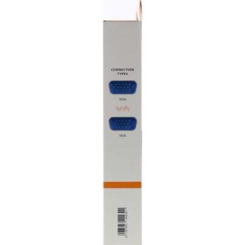 Кабел за монитор HAMA 200707, VGA мъжко - VGA мъжко, 1.50 м, Екраниран, Черен 