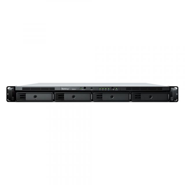 Мрежов сторидж Synology RS822+, За 4 диска, До 108TB, 2 GB DDR4, Гигабит, USB3.2 Gen 1 