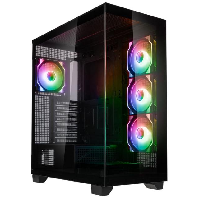 Case Kolink Unity Arena ARGB Showcase, Mid-Tower, Black 