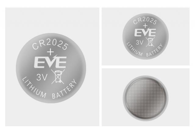 Бутонна батерия литиева CR 2025 1pc  bulk 3V  EVE BATTERY 