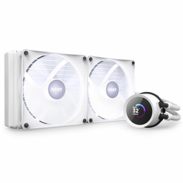 AIO Liquid Cooler NZXT Kraken 240 RGB White, LCD Display 